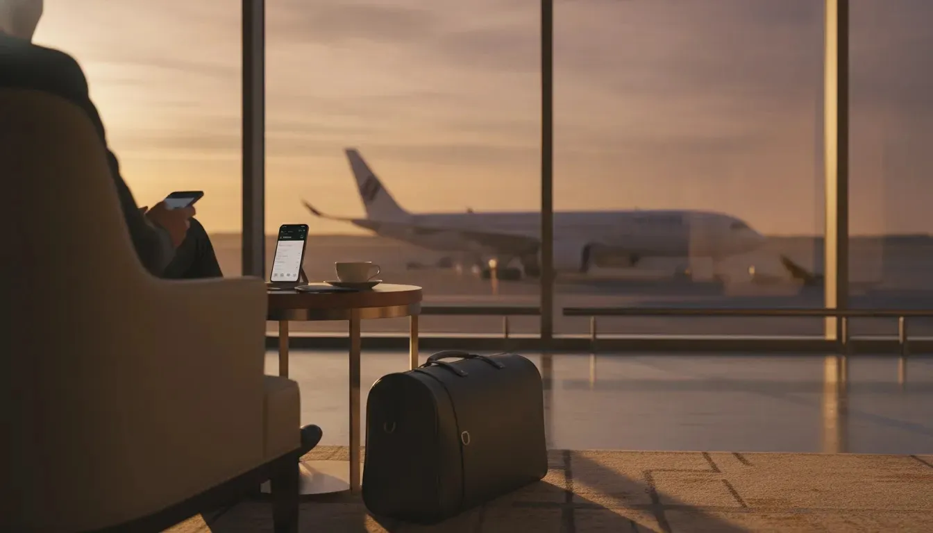 Air France deals premium airport terminal scene for evaluating business and first class airfare options